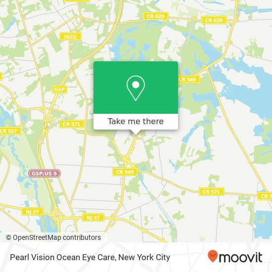 Pearl Vision Ocean Eye Care map