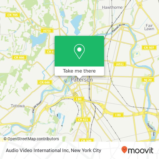 Audio Video International Inc map