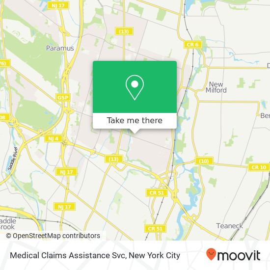 Medical Claims Assistance Svc map