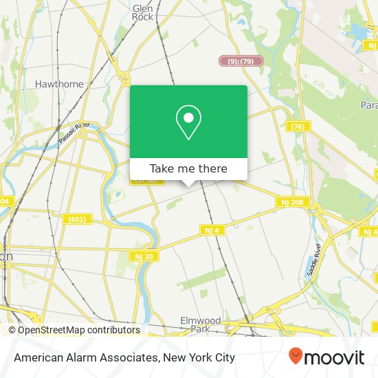 American Alarm Associates map