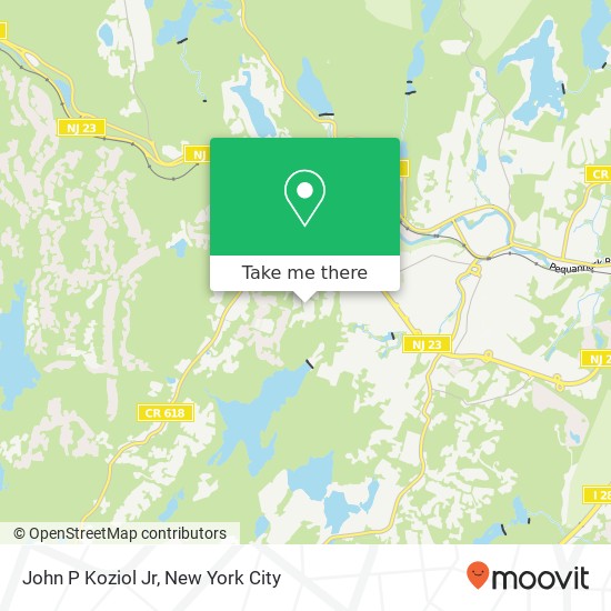 John P Koziol Jr map