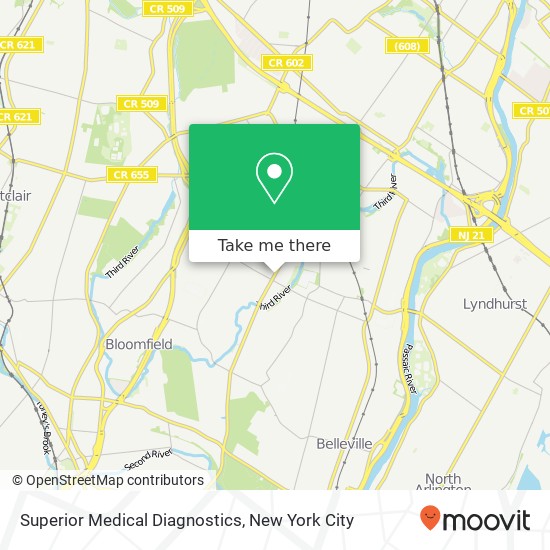 Mapa de Superior Medical Diagnostics