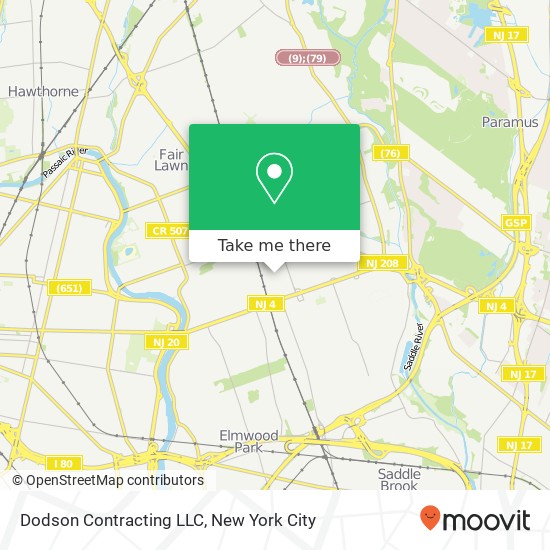 Mapa de Dodson Contracting LLC
