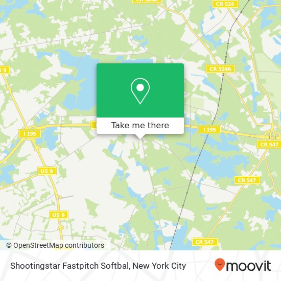 Mapa de Shootingstar Fastpitch Softbal