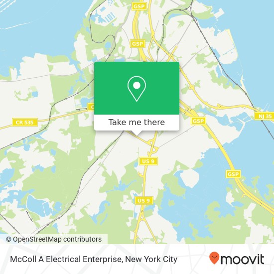 Mapa de McColl A Electrical Enterprise