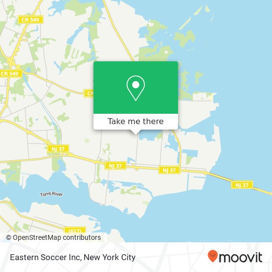 Eastern Soccer Inc map