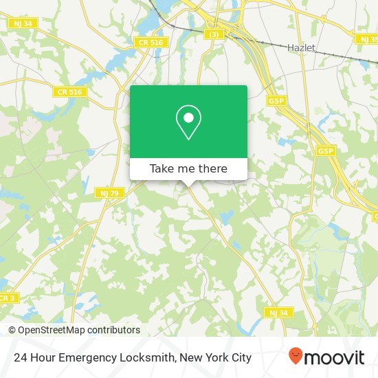 Mapa de 24 Hour Emergency Locksmith