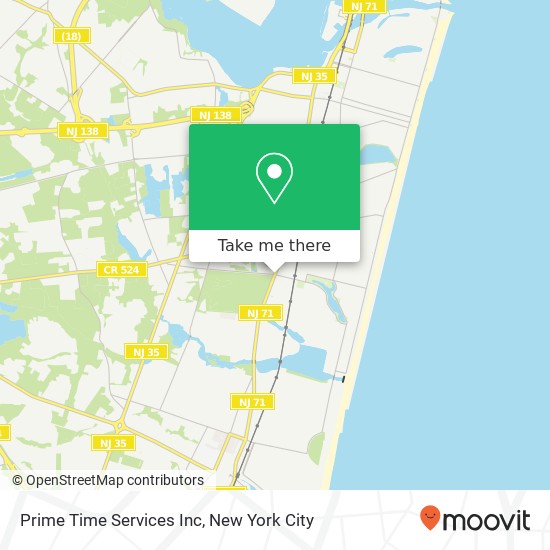 Prime Time Services Inc map