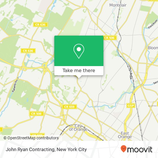 John Ryan Contracting map