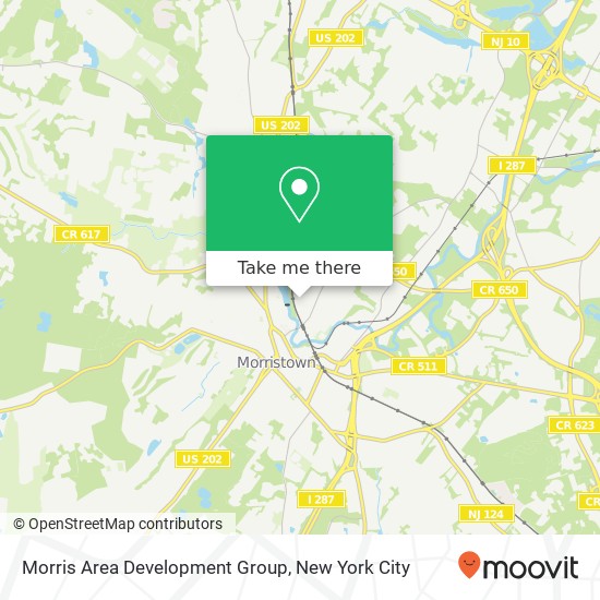 Mapa de Morris Area Development Group