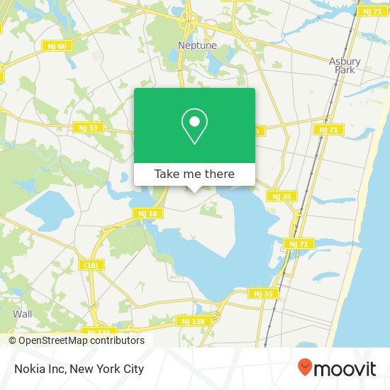 Nokia Inc map