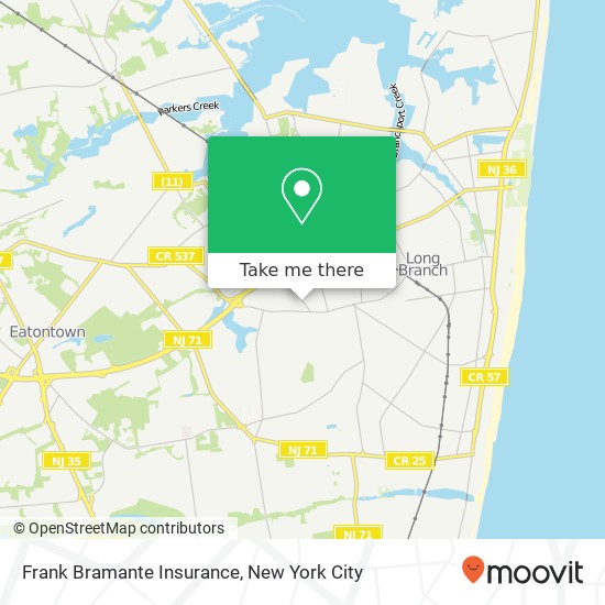 Mapa de Frank Bramante Insurance