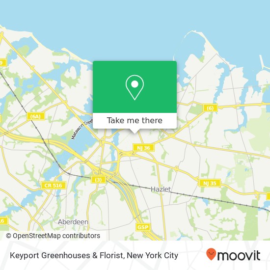 Keyport Greenhouses & Florist map