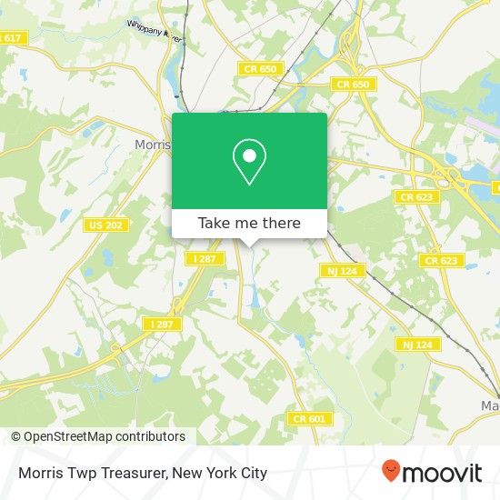 Morris Twp Treasurer map
