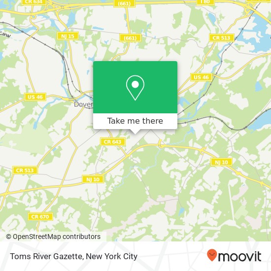 Toms River Gazette map