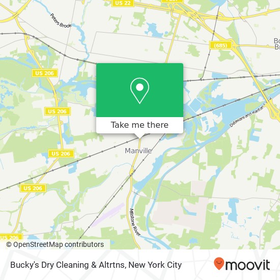 Mapa de Bucky's Dry Cleaning & Altrtns