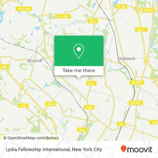 Lydia Fellowship International map