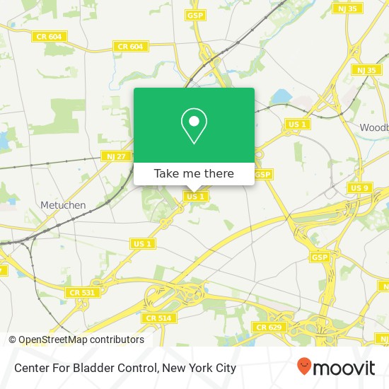 Mapa de Center For Bladder Control