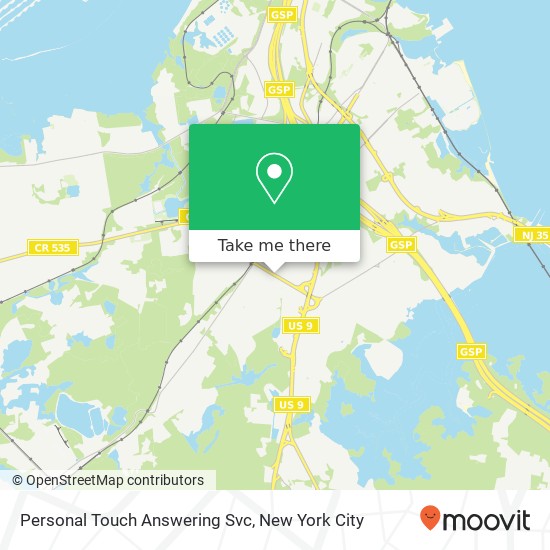 Personal Touch Answering Svc map