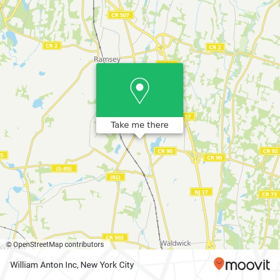 Mapa de William Anton Inc