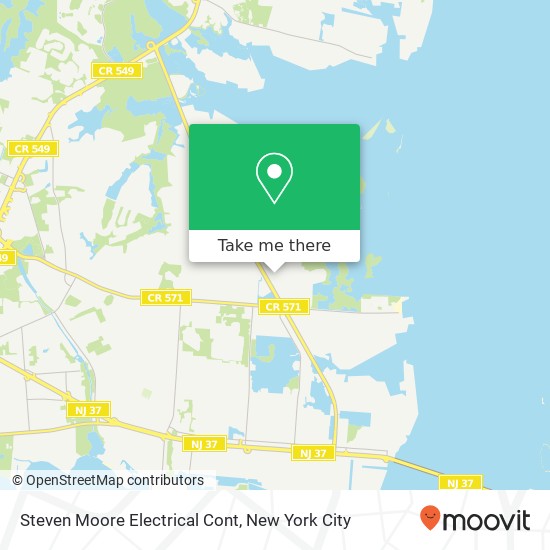 Steven Moore Electrical Cont map