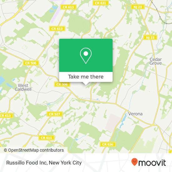 Mapa de Russillo Food Inc