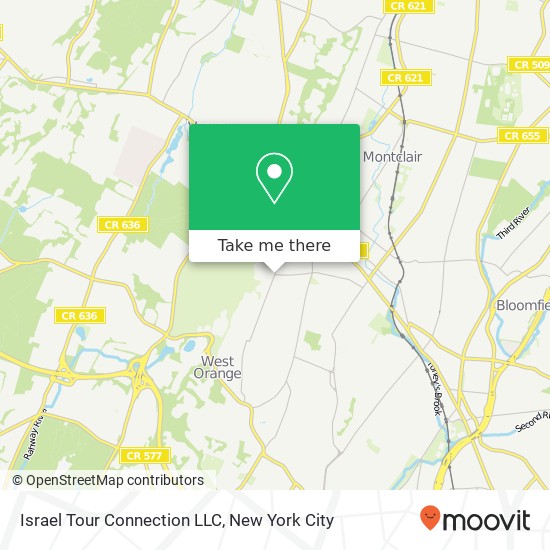 Mapa de Israel Tour Connection LLC