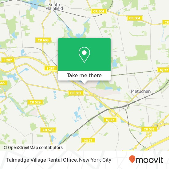Talmadge Village Rental Office map