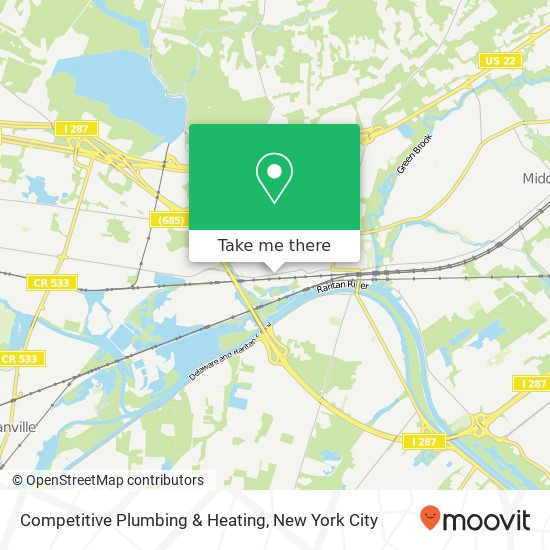 Mapa de Competitive Plumbing & Heating