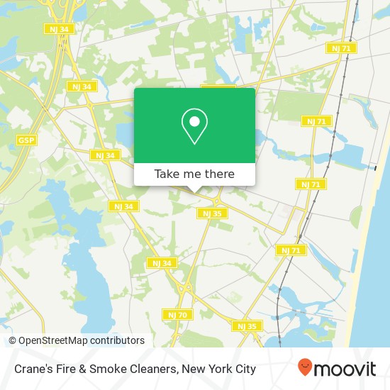 Crane's Fire & Smoke Cleaners map