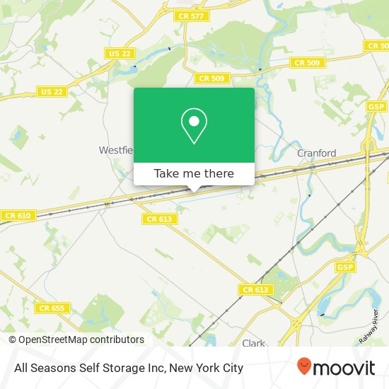 All Seasons Self Storage Inc map