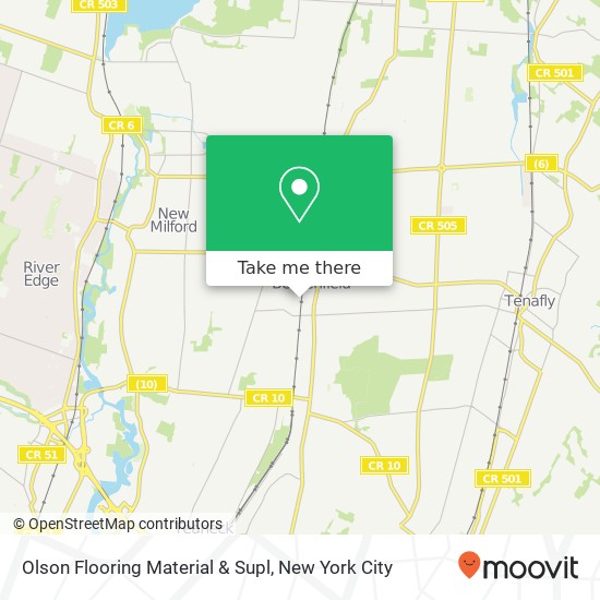 Olson Flooring Material & Supl map