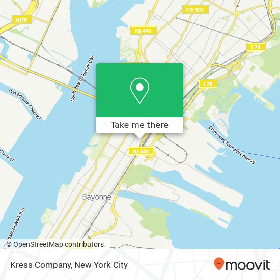 Mapa de Kress Company