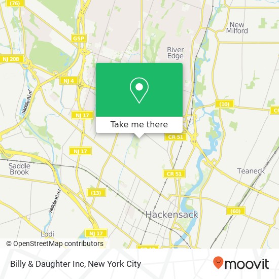 Billy & Daughter Inc map