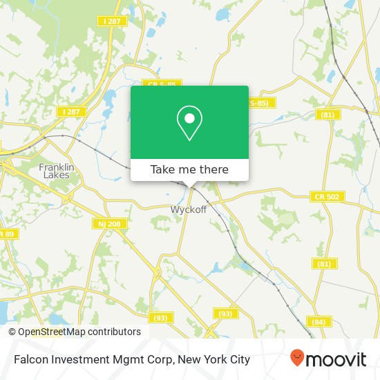Falcon Investment Mgmt Corp map
