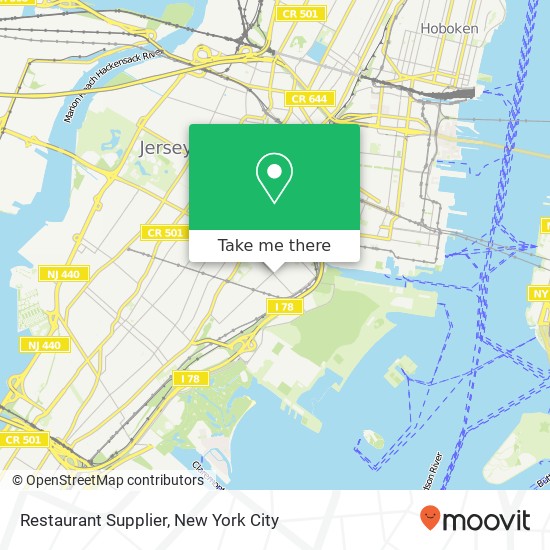 Mapa de Restaurant Supplier