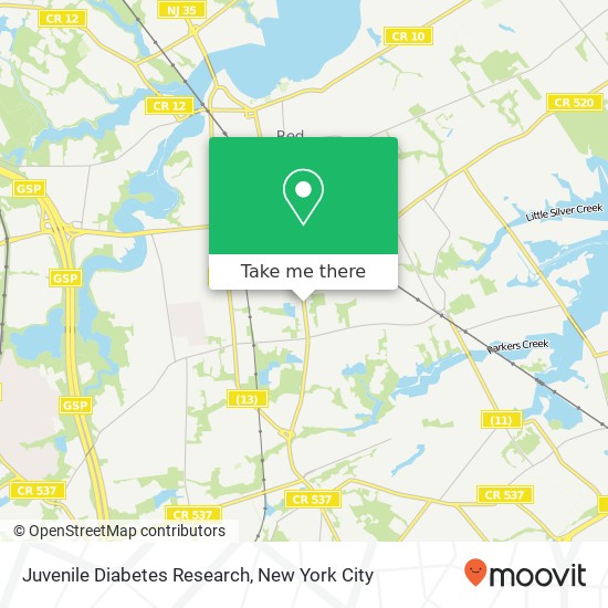 Mapa de Juvenile Diabetes Research