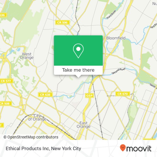 Mapa de Ethical Products Inc