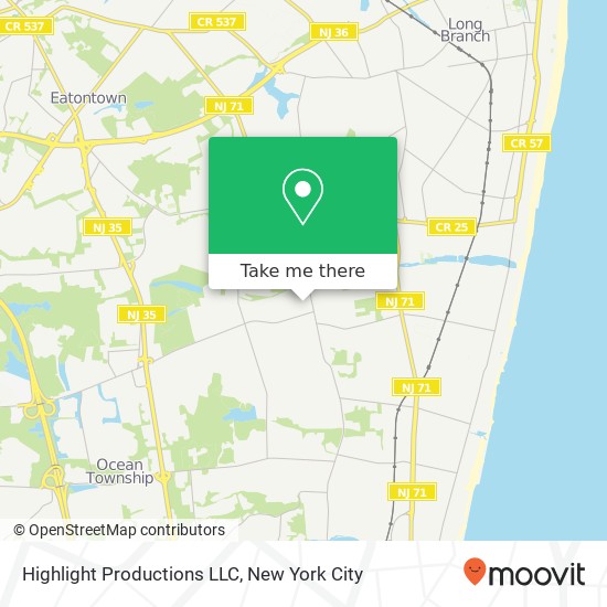 Highlight Productions LLC map