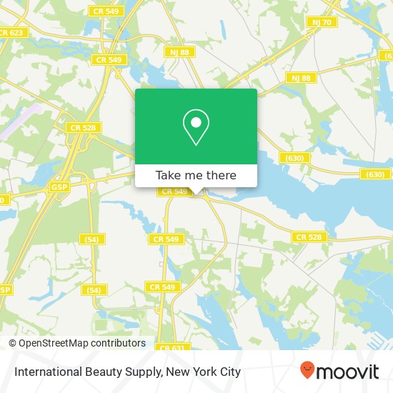 International Beauty Supply map