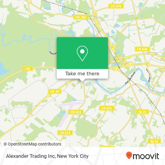 Alexander Trading Inc map