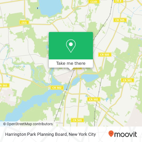Mapa de Harrington Park Planning Board