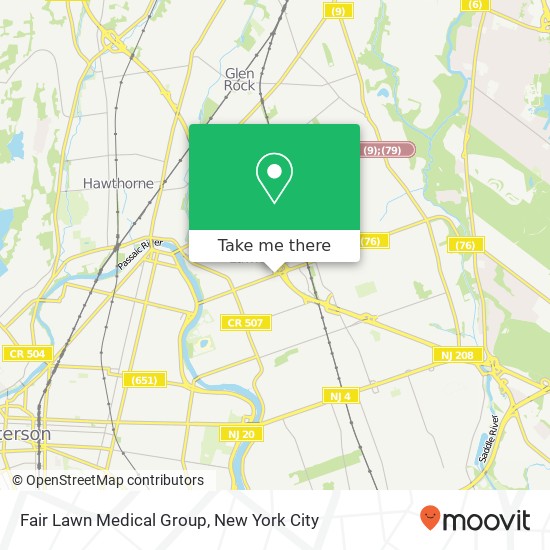 Fair Lawn Medical Group map