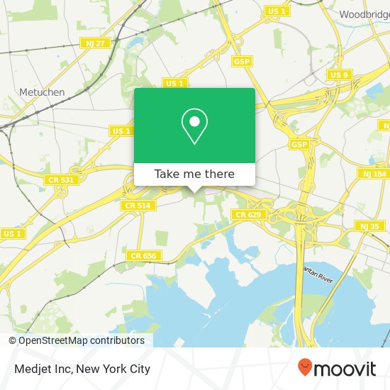 Medjet Inc map