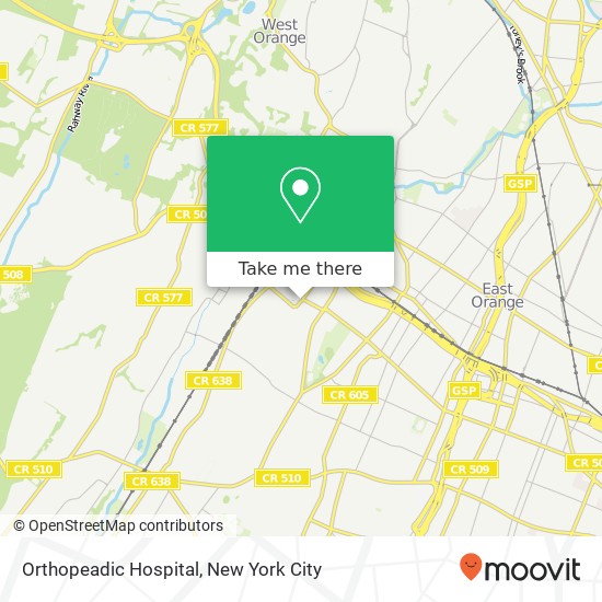 Mapa de Orthopeadic Hospital