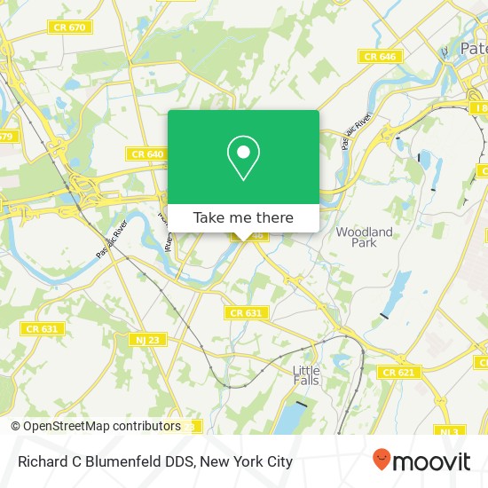 Richard C Blumenfeld DDS map