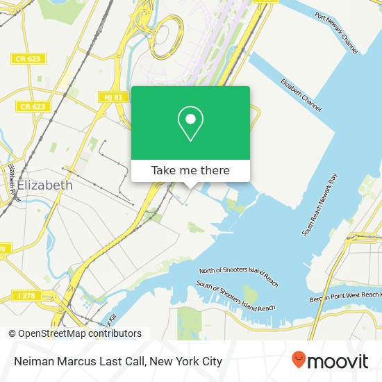 Neiman Marcus Last Call map