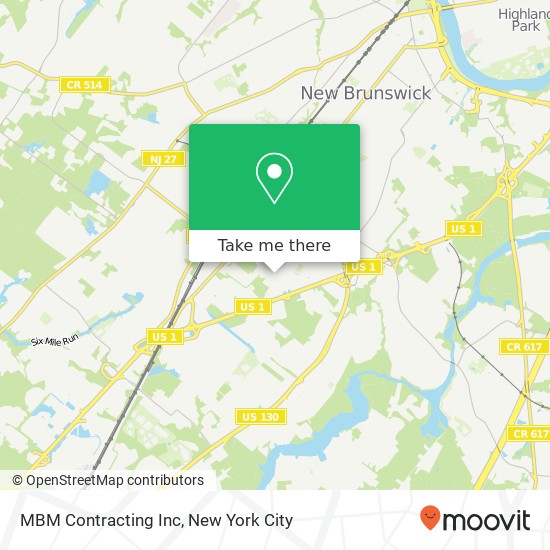 MBM Contracting Inc map