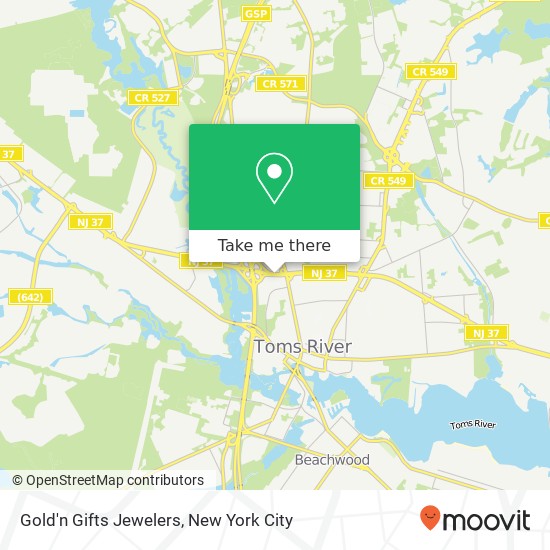 Gold'n Gifts Jewelers map