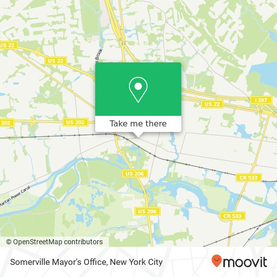 Somerville Mayor's Office map